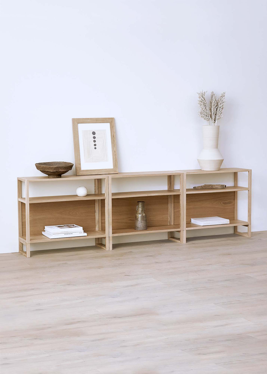 Nara Wood Modular Shelf - 3 Units
