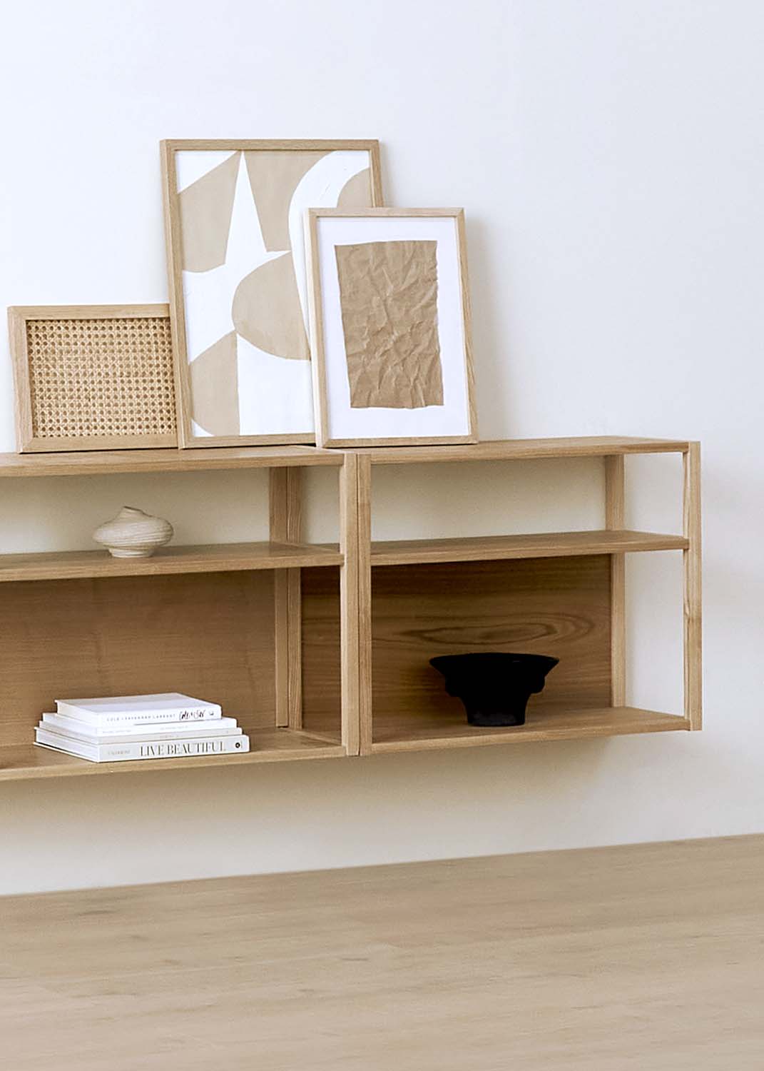 Nara Wood Modular Shelf - 4 Units