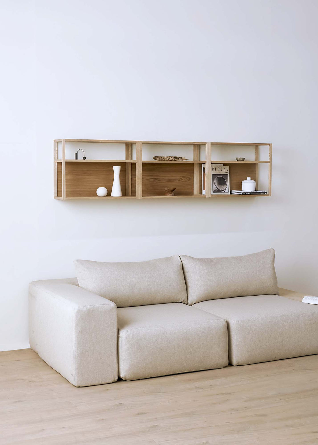 Nara Wood Modular Shelf - 3 Units