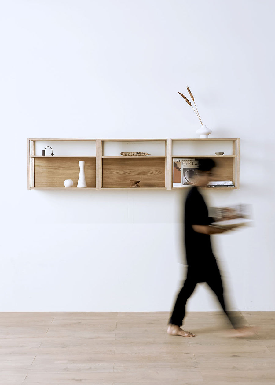 Nara Wood Modular Shelf - 3 Units